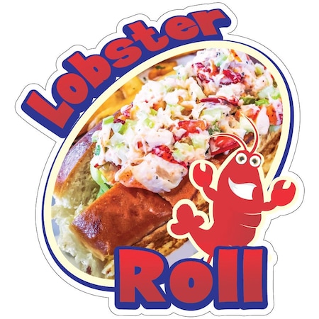 Signmission Lobster Roll Decal Concession Stand Food Truck Sticker, D-DC-16 Lobster Roll19 D-DC-16 Lobster Roll19
